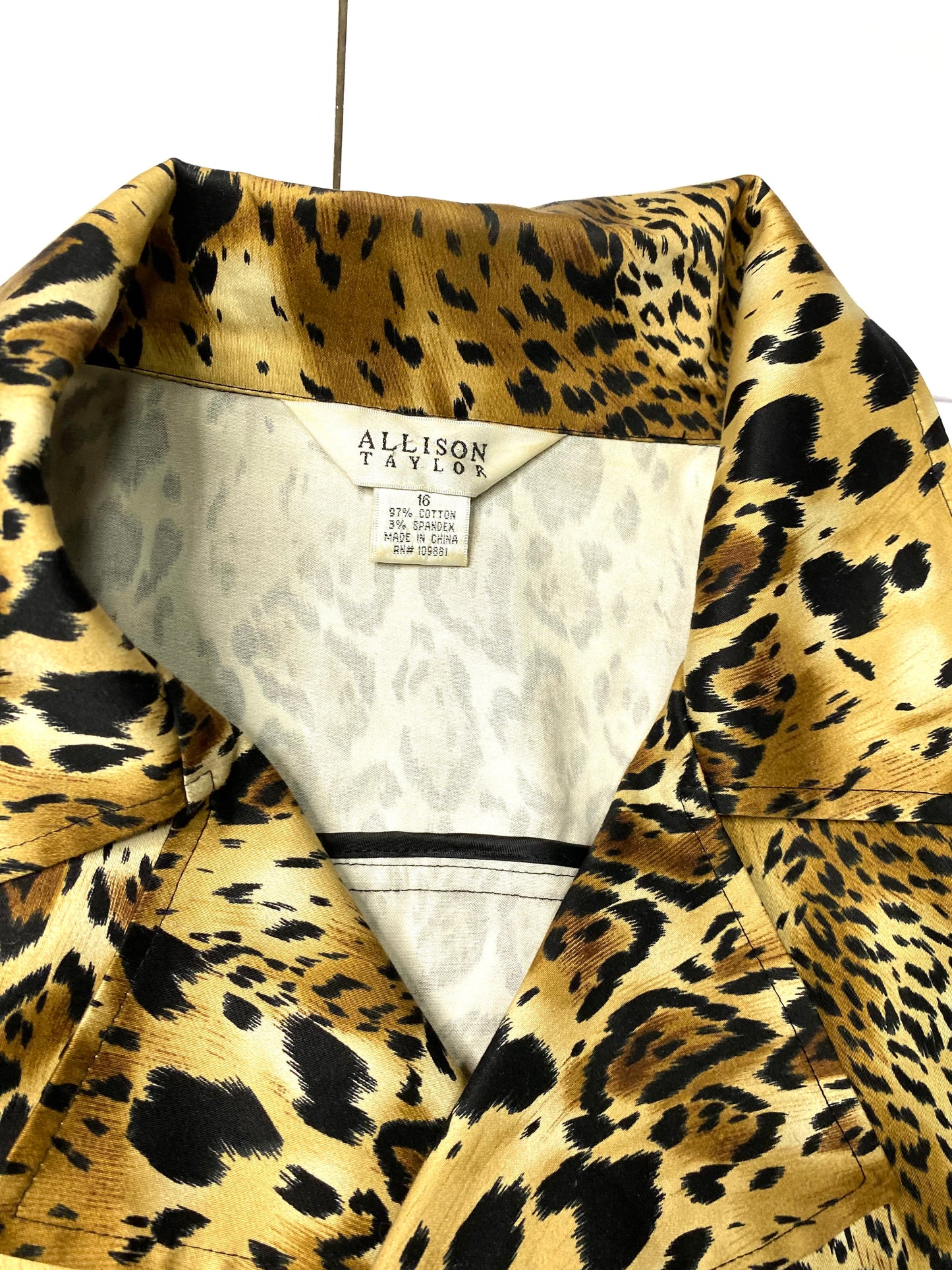 Allison Taylor Animal Print Overcoat