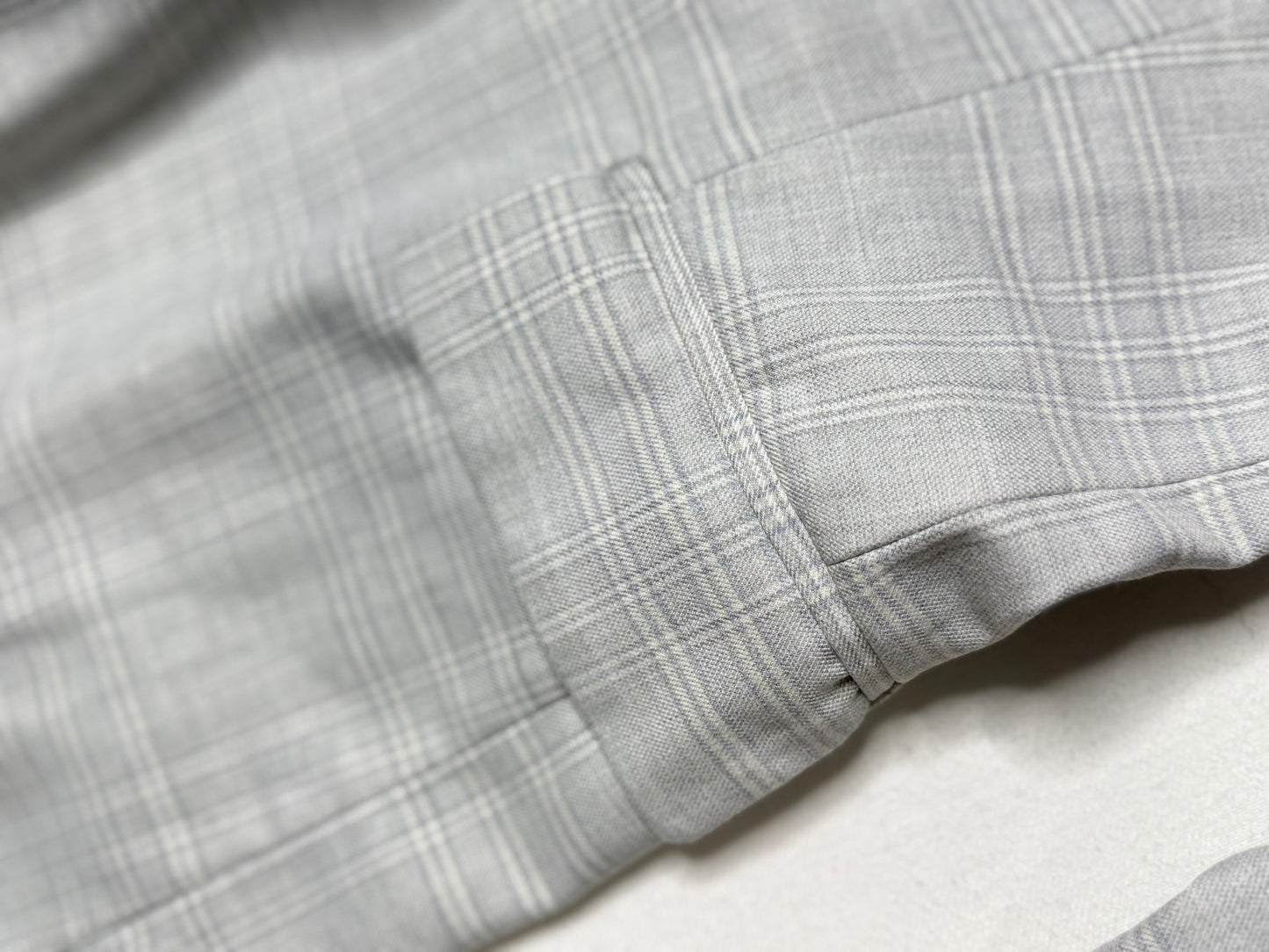 Rachel Zoe Light Gray Plaid Blazer Women’s Size Small Tailored Single Button Career Jacket