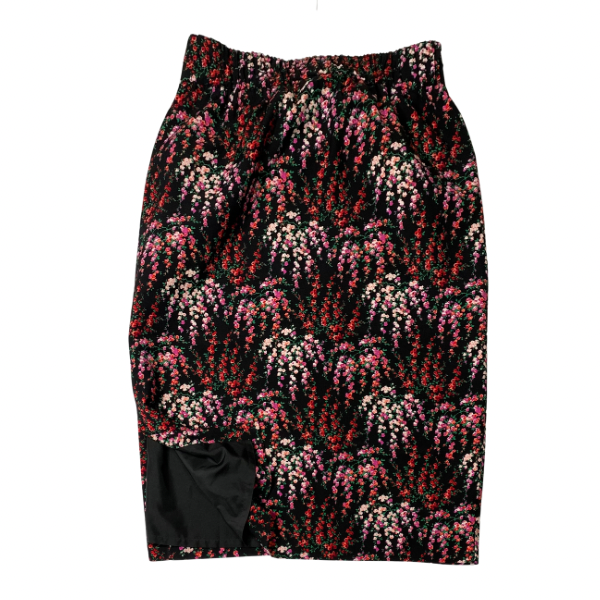 J.Crew A-Line Midi Skirt – Elastic Waist, Pockets, Side Split – 100% Polyester – Machine Washable Size Small