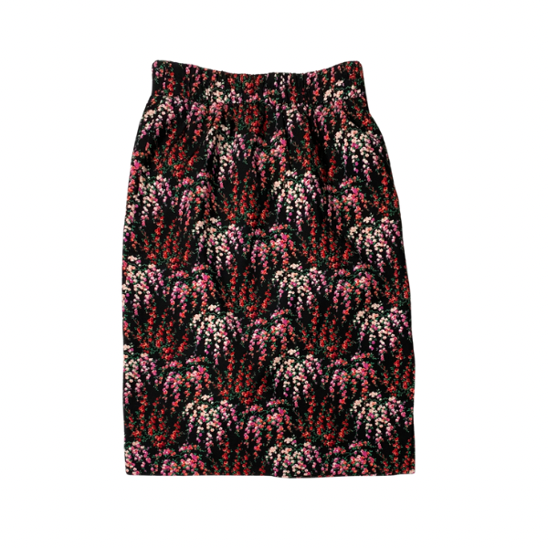J.Crew A-Line Midi Skirt – Elastic Waist, Pockets, Side Split – 100% Polyester – Machine Washable Size Small
