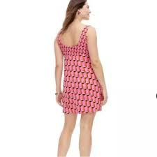 Diane von Furstenberg Geometric Mod Print Mini Dress – |Sleeveless, Retro Style, 100% Recycled Polyester