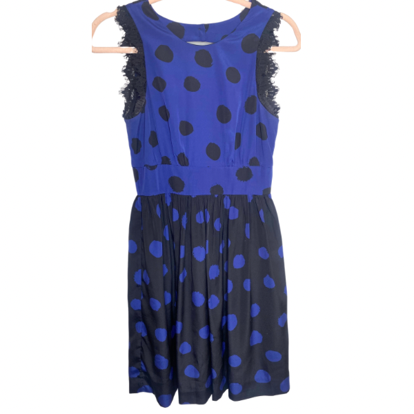 Anthropologie Corey Lynn Calter Open Back Polka Dots Dress Size 0