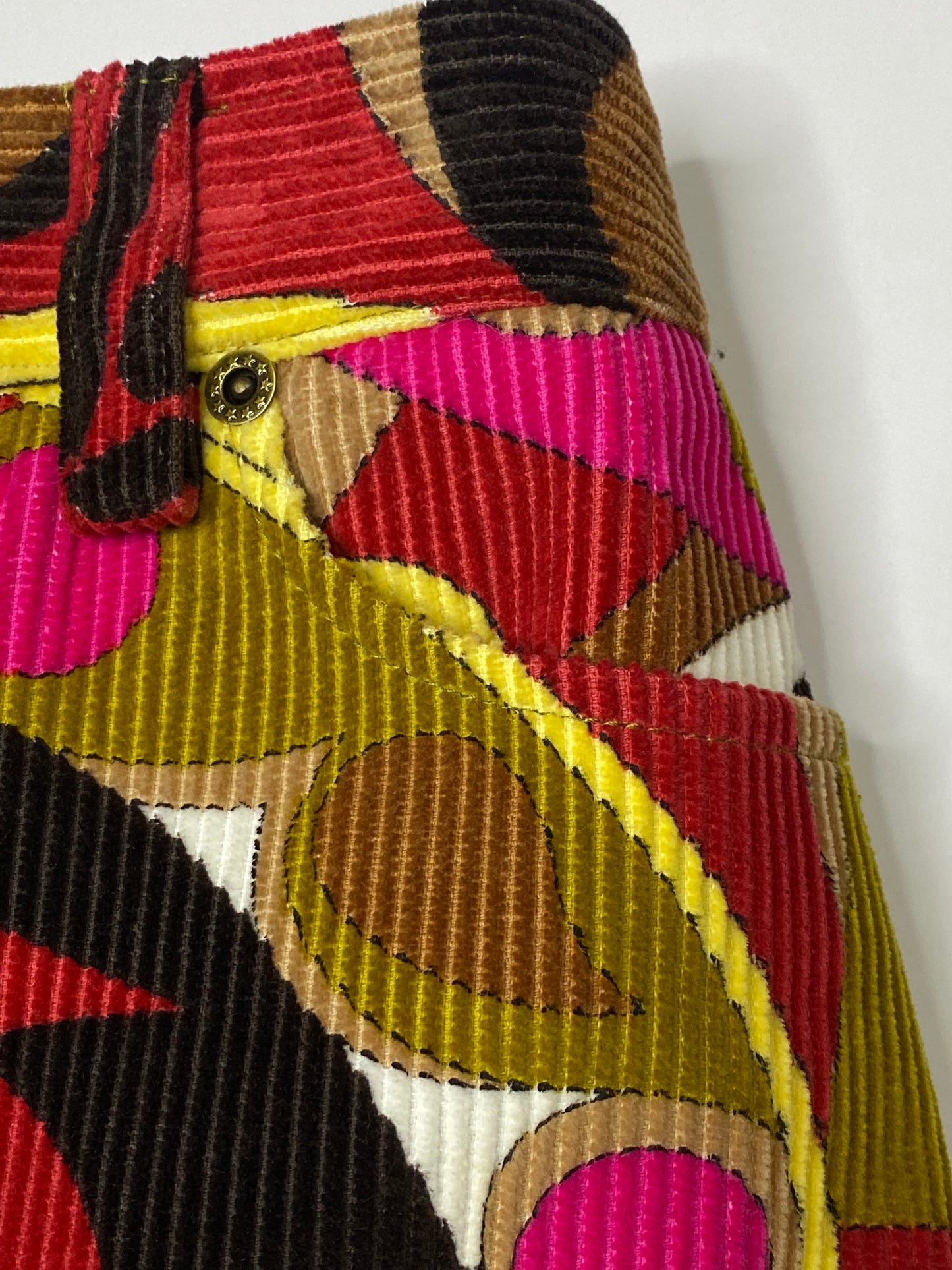 Etcetera Mod Print MiniSkirt Size 2
