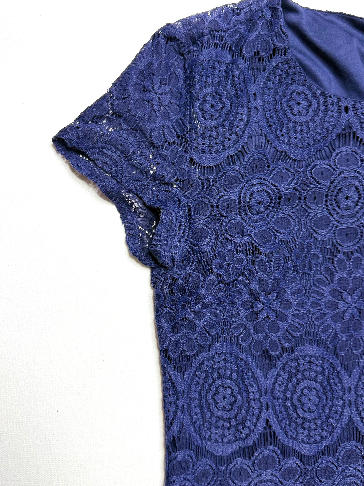 Laundry by Shelli Segal Navy Lace Dress Size 4