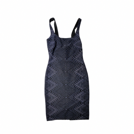 Nicole Miller Beaded Bodycon Dress – Size 6 NWT Black & Blue Cocktail Dress
