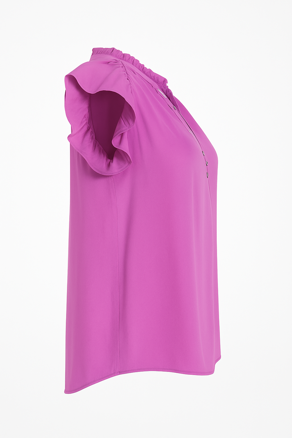 Rachel Zoe Purple Ruffled Sleeve V-Neck Blouse Women’s Medium