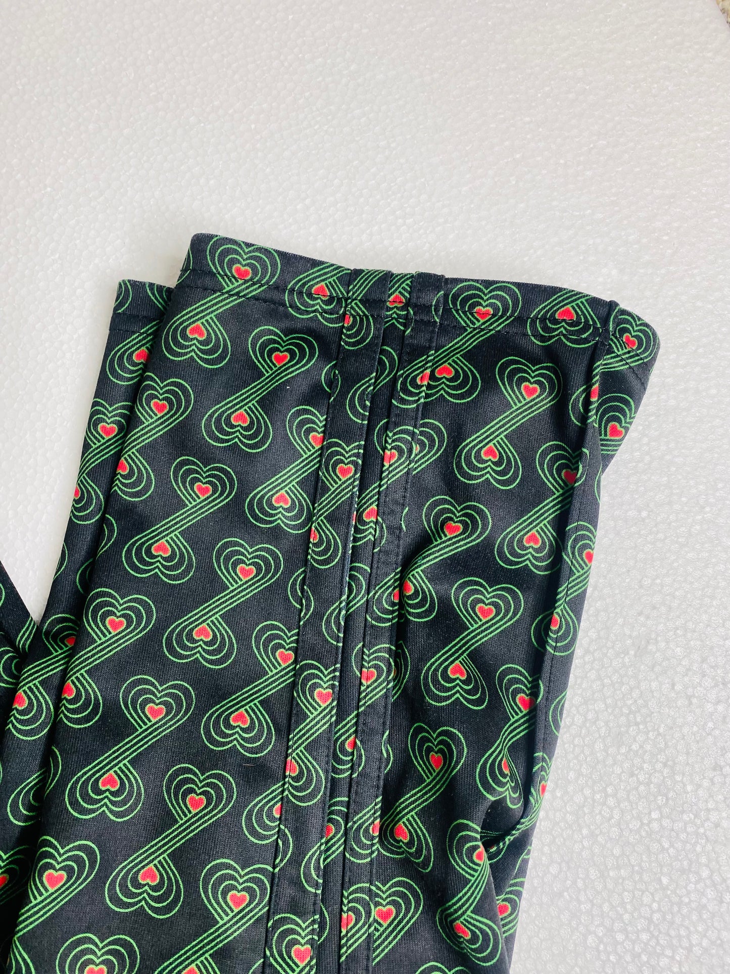 Juicy Couture Black Label Cropped Athletic Pants Size Small | Printed Workout Pants