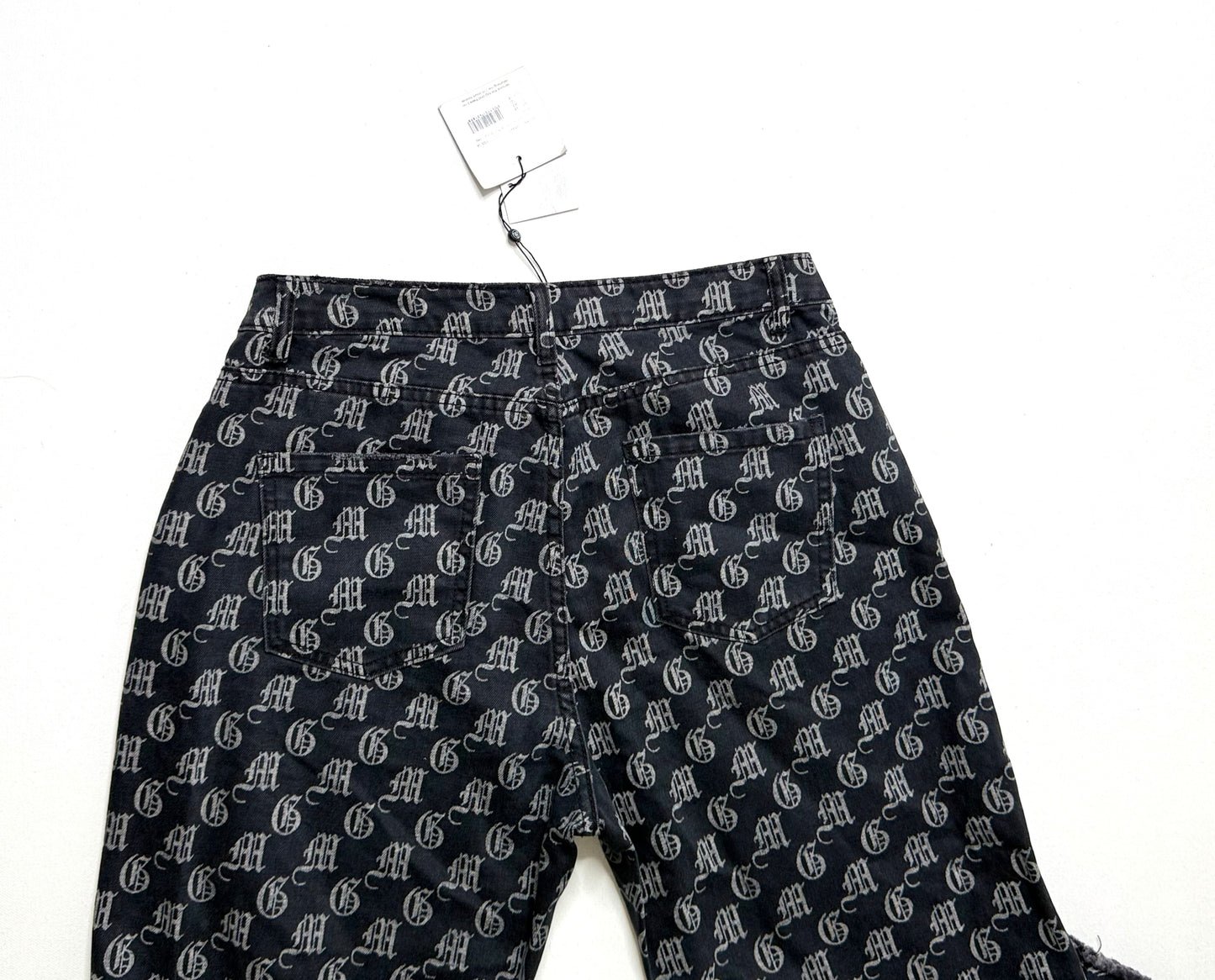 Missguided Wrath Premium Logo Print High Rise Straight Leg Jeans Size 10 NWT Y2K