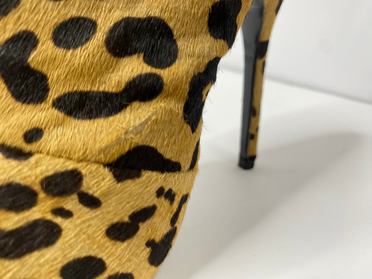 Steve Madden Animal Print Fur Stiletto Ankle Boots – Size 7.5