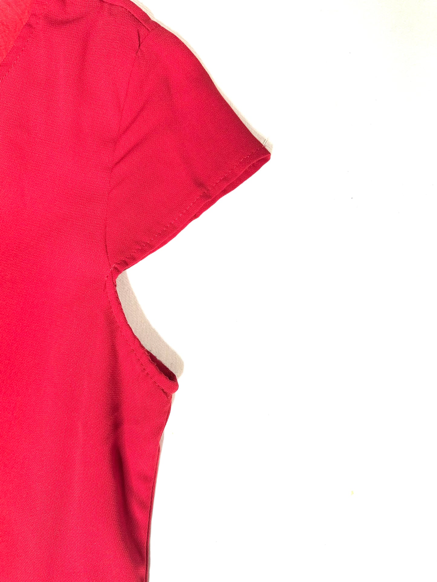 Missguided Red Cap Sleeve Shift Mini Dress Women’s Size 8