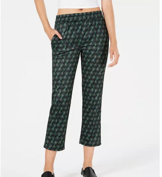 Juicy Couture Black Label Cropped Athletic Pants Size Small | Printed Workout Pants