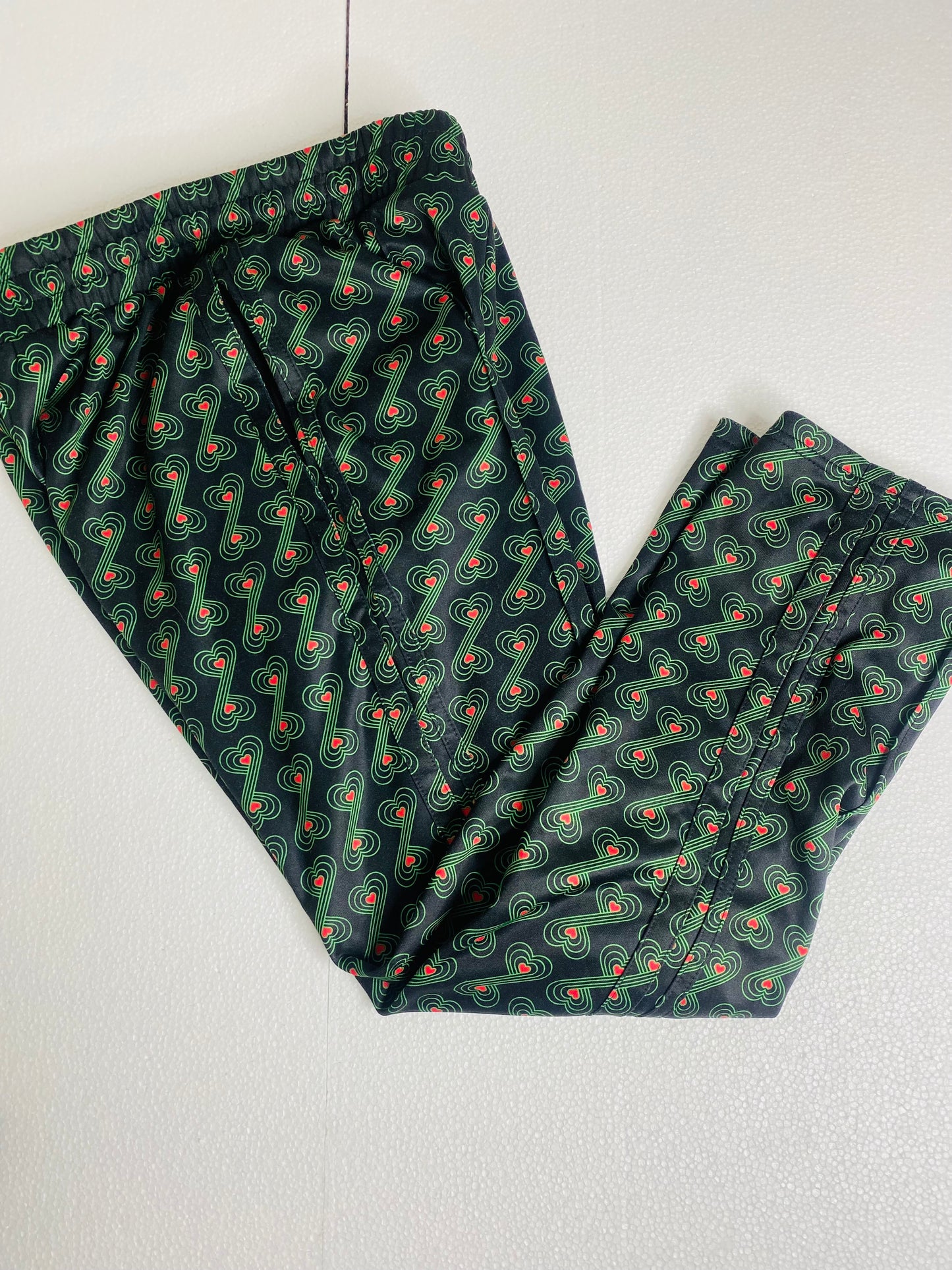 Juicy Couture Black Label Cropped Athletic Pants Size Small | Printed Workout Pants