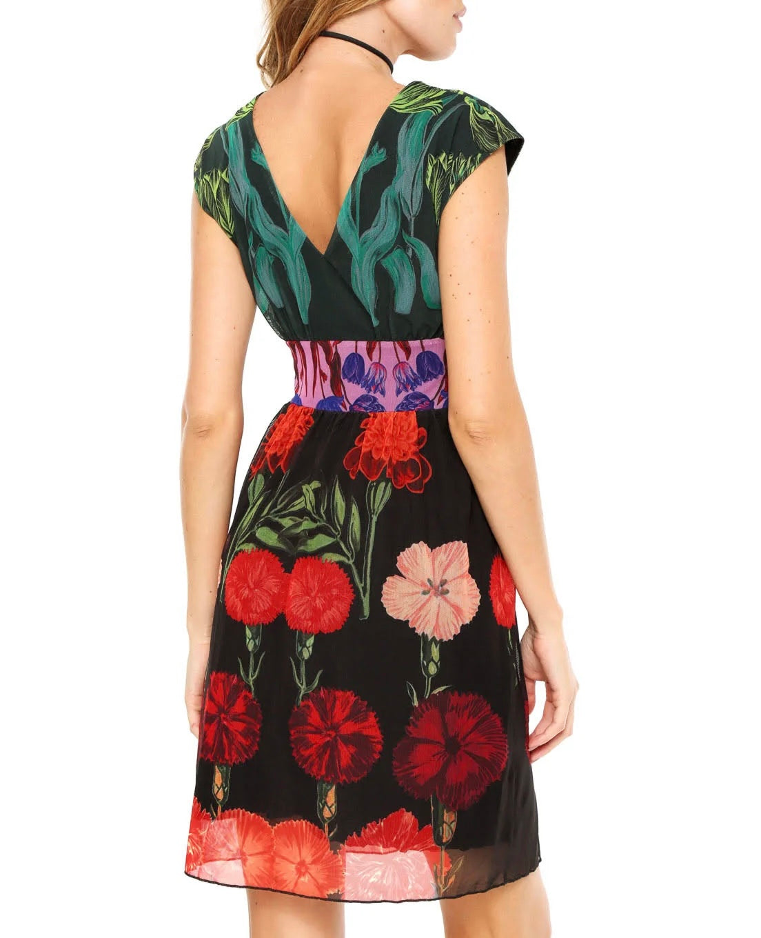 Desigual x Christian Lacroix Floral Mesh Carmen Dress – Size Small