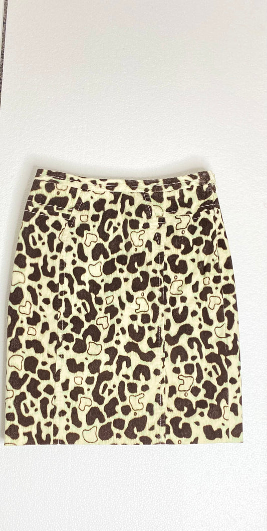 ETCETERA Animal Print Pencil Skirt Womens Size 0