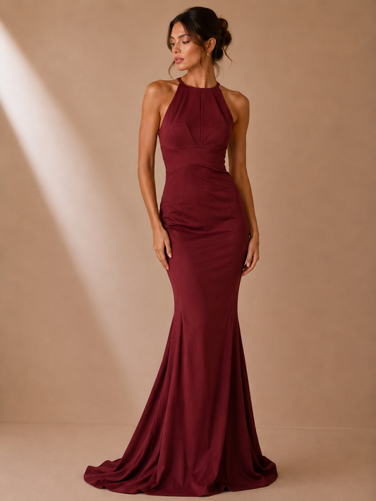 Zac Posen Red Wine Mermaid/Tulip Evening Gown – Size 2 (NWT, Orig. $899)