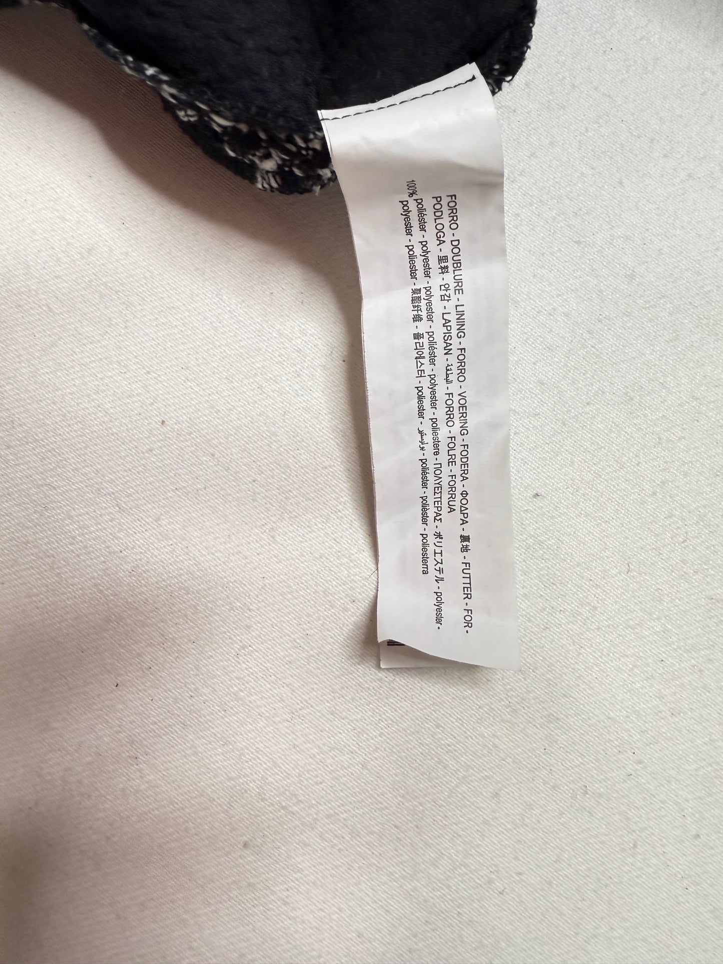 ZARA Black & White Tweed Plaid Mini Skirt – Classic A-Line Winter Skirt, Size M