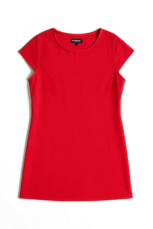 Missguided Red Cap Sleeve Shift Mini Dress Women’s Size 8