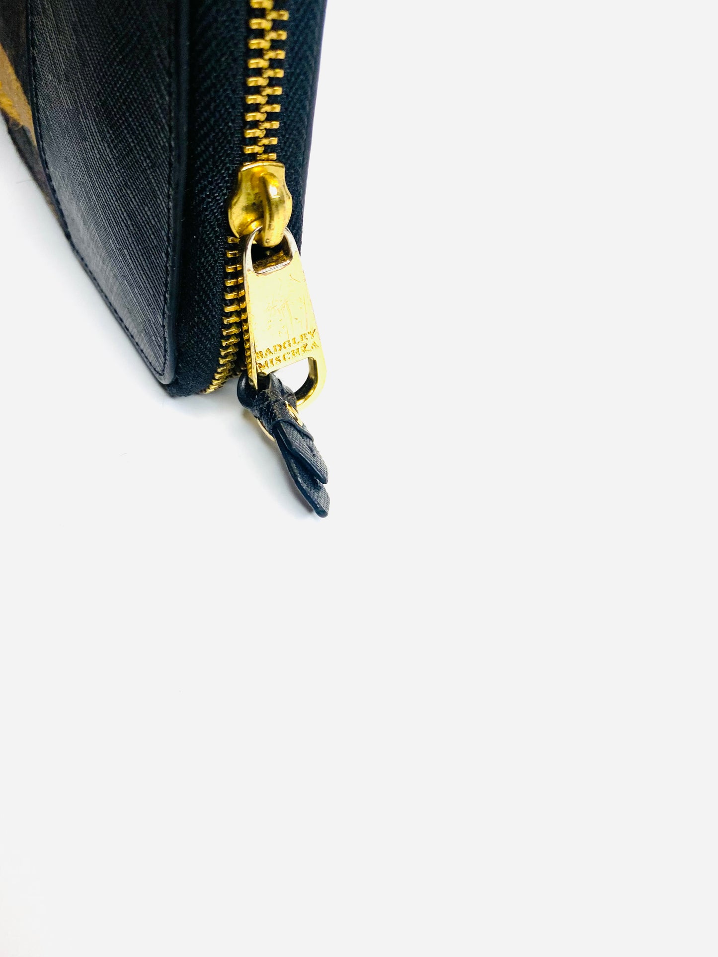 Badgley Mischka Zebra Print Leather Wallet