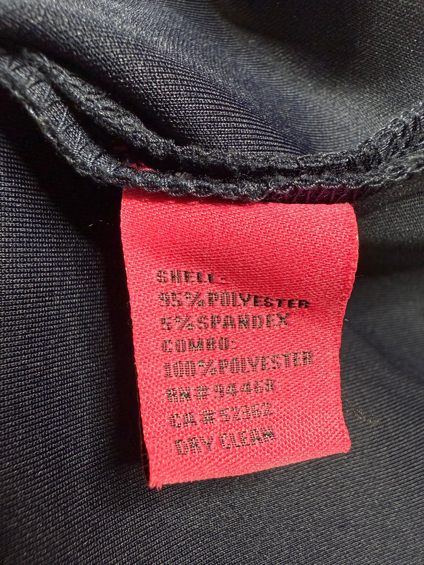 Betsey Johnson Navy Blue Scuba Fit & Flare Zip Front Midi Dress Size 4