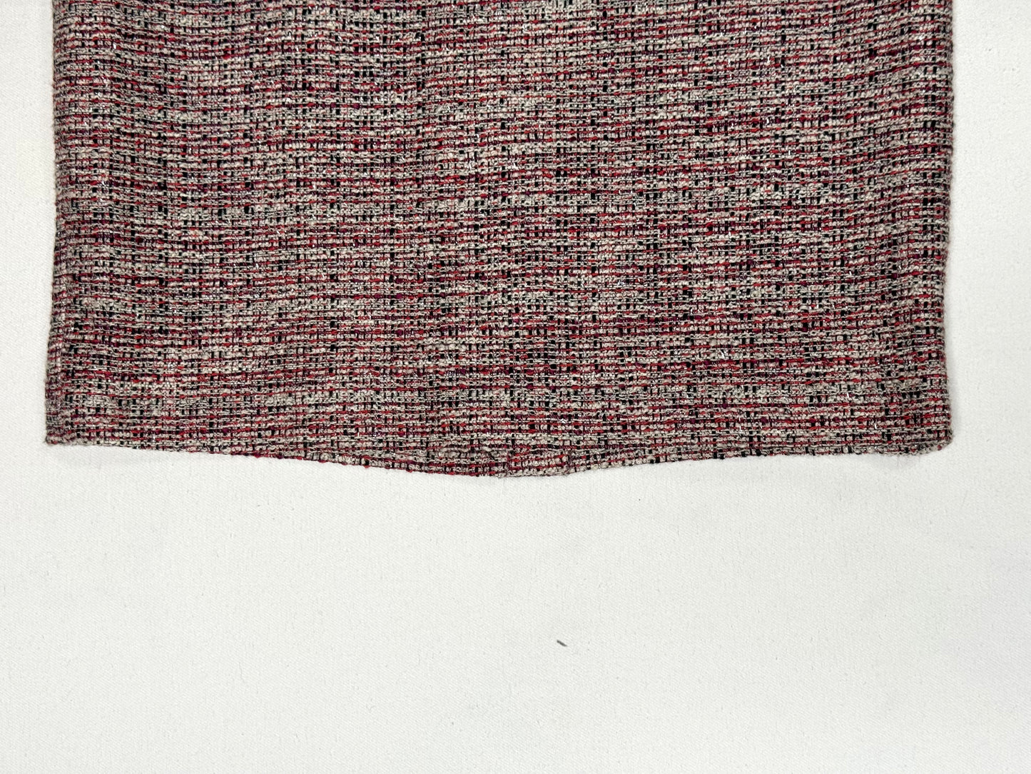 Vintage Albert Nipon Pink Tweed High Waist Pencil Skirt Size 4