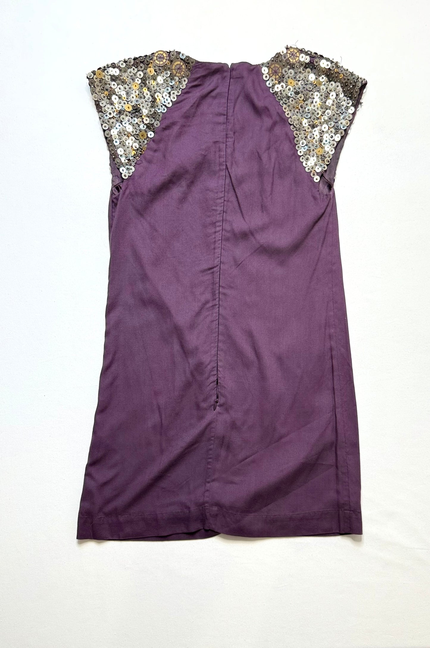 French Connection Purple Dress with Sequin Detail Size 0
