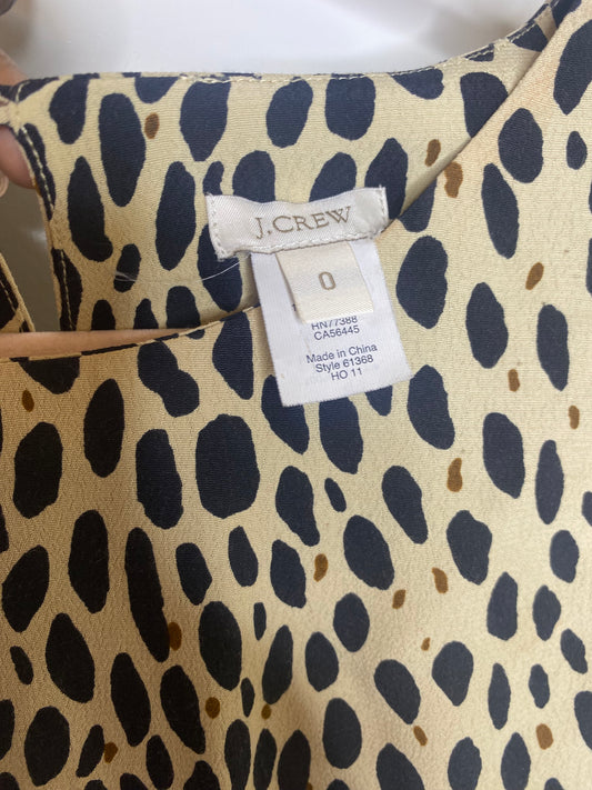J.Crew Jules Leopard Shift Dress in Wildcat Leopard Print – Size 0