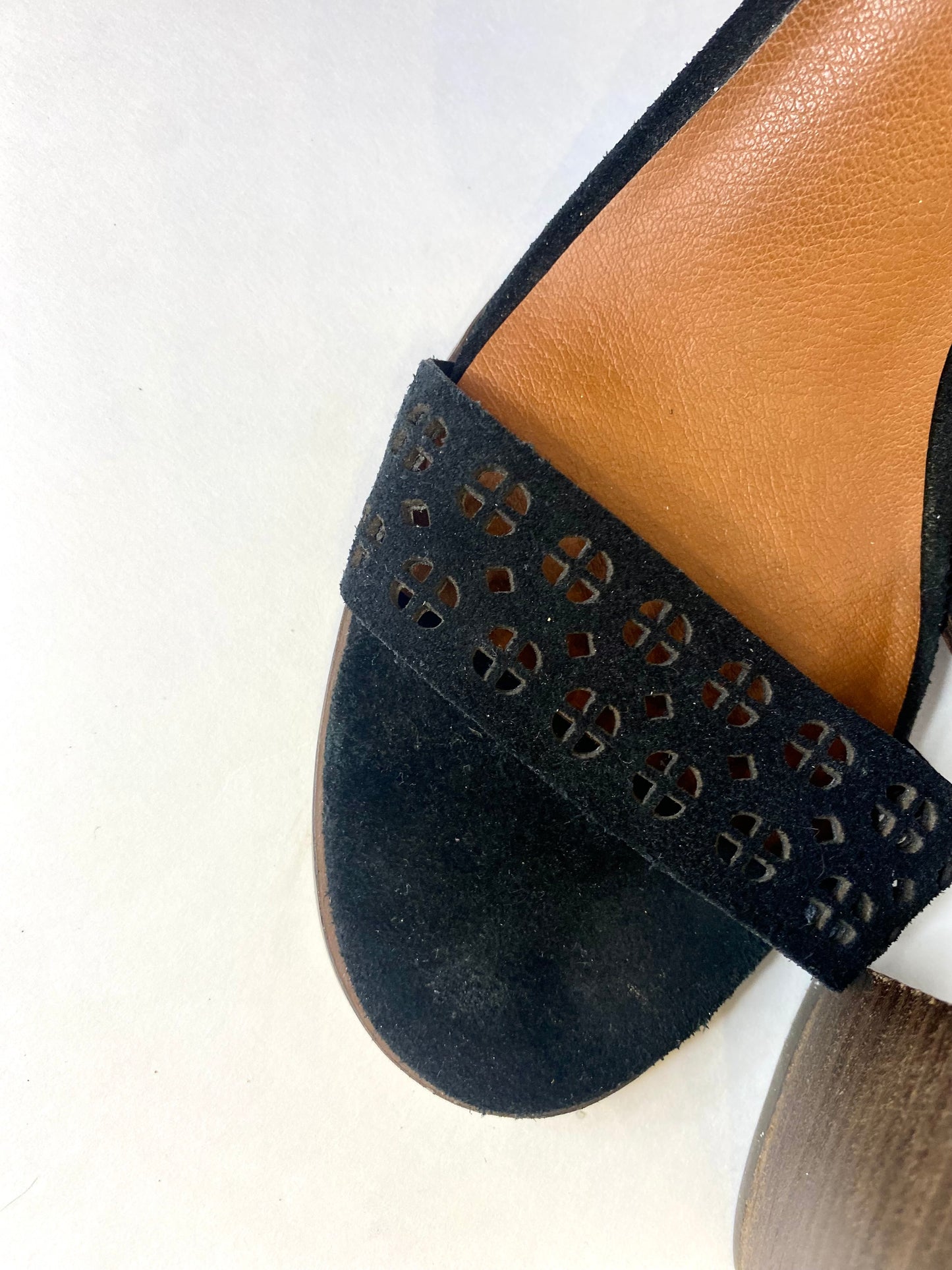 Lucky Brand Suede Odonnah Ankle Strap Sandal Size 9