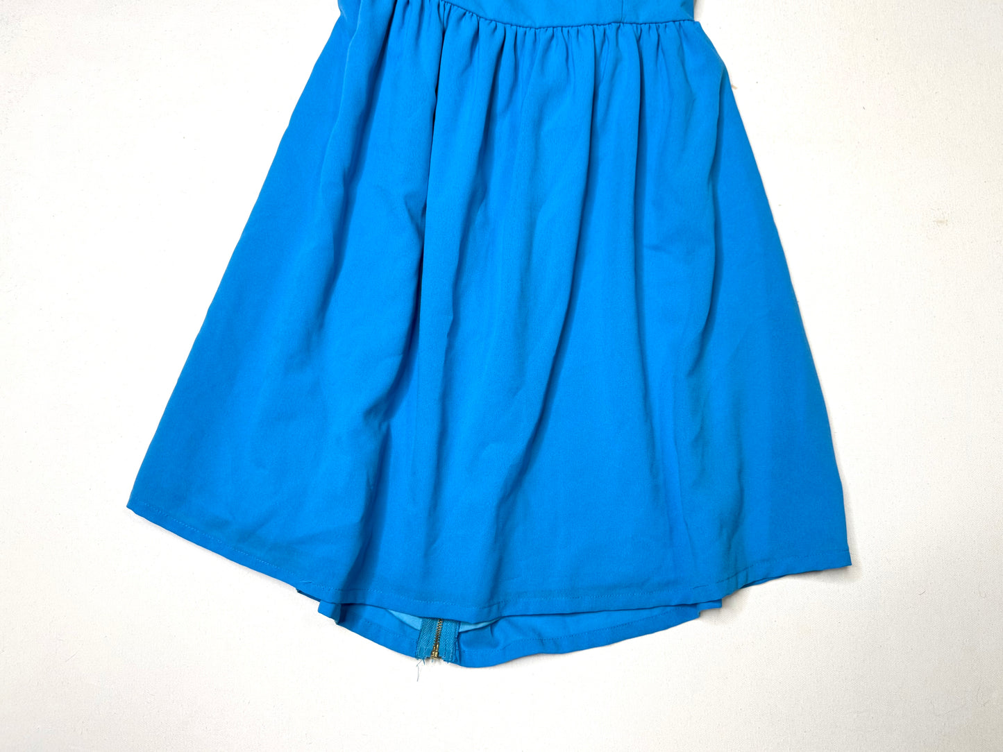 Blue Strappy RacerBack Fit & Flare  Sleeveless Skater Dress Size Large