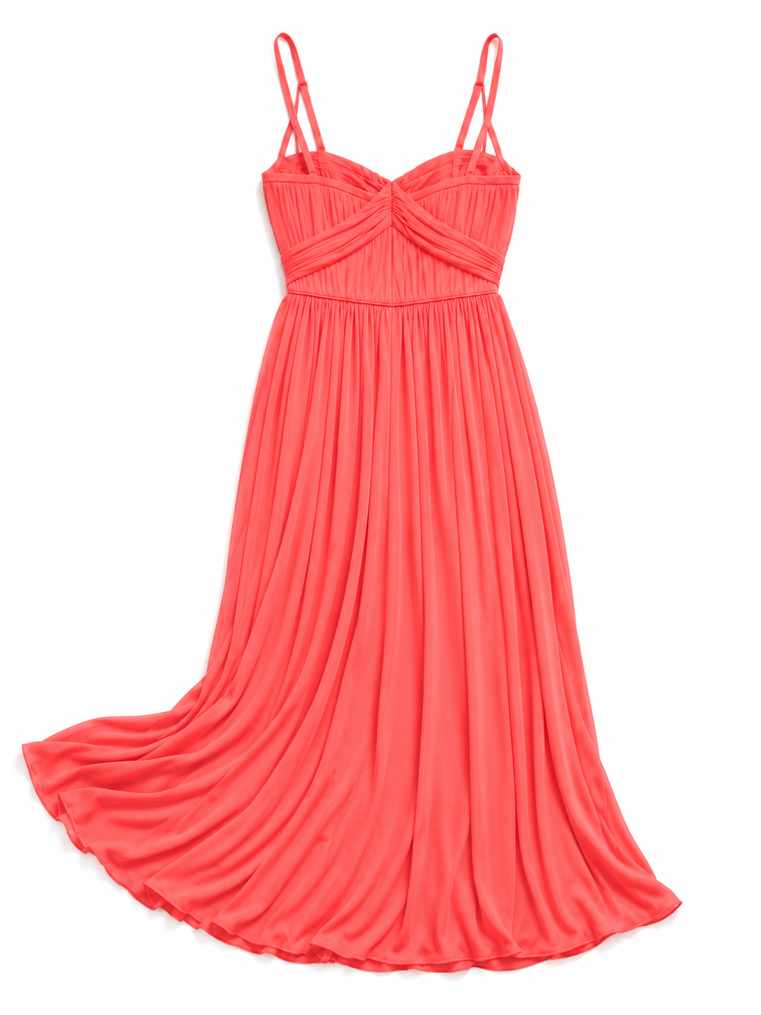 Jessica Simpson Hot Pink Spaghetti Strap Maxi Gown Dress Size 2