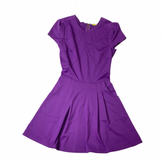 Gianni Bini Purple Fit and Flare Short Sleeve Dress – Size XS