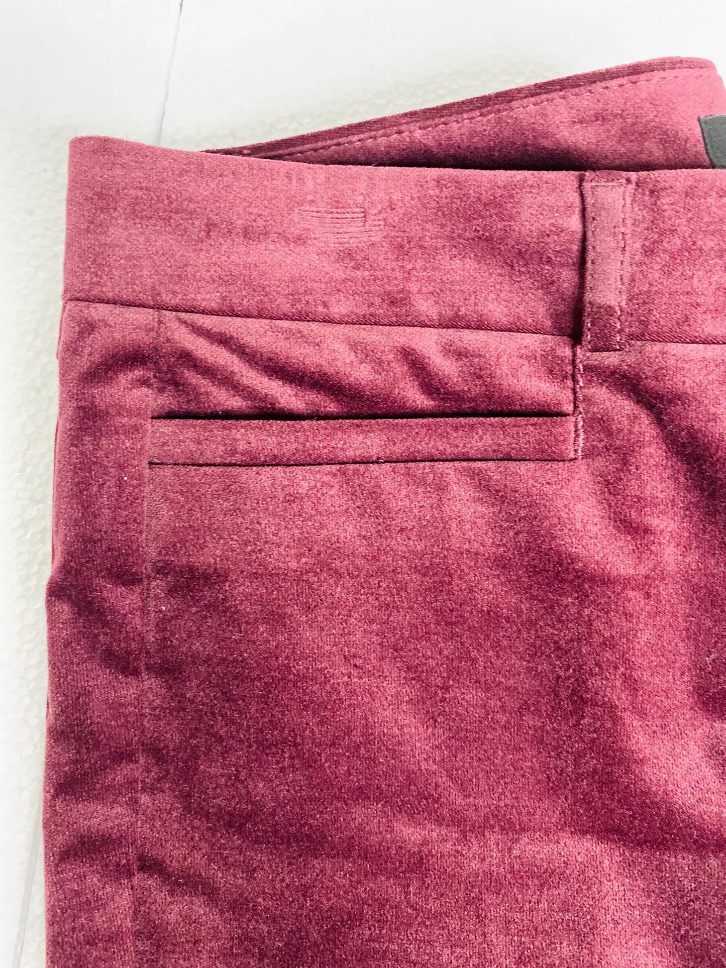 Banana Republic Sloan Burgundy Velvet Skinny Pants Sz.4