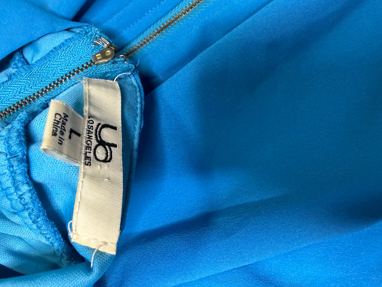 Blue Strappy RacerBack Fit & Flare  Sleeveless Skater Dress Size Large