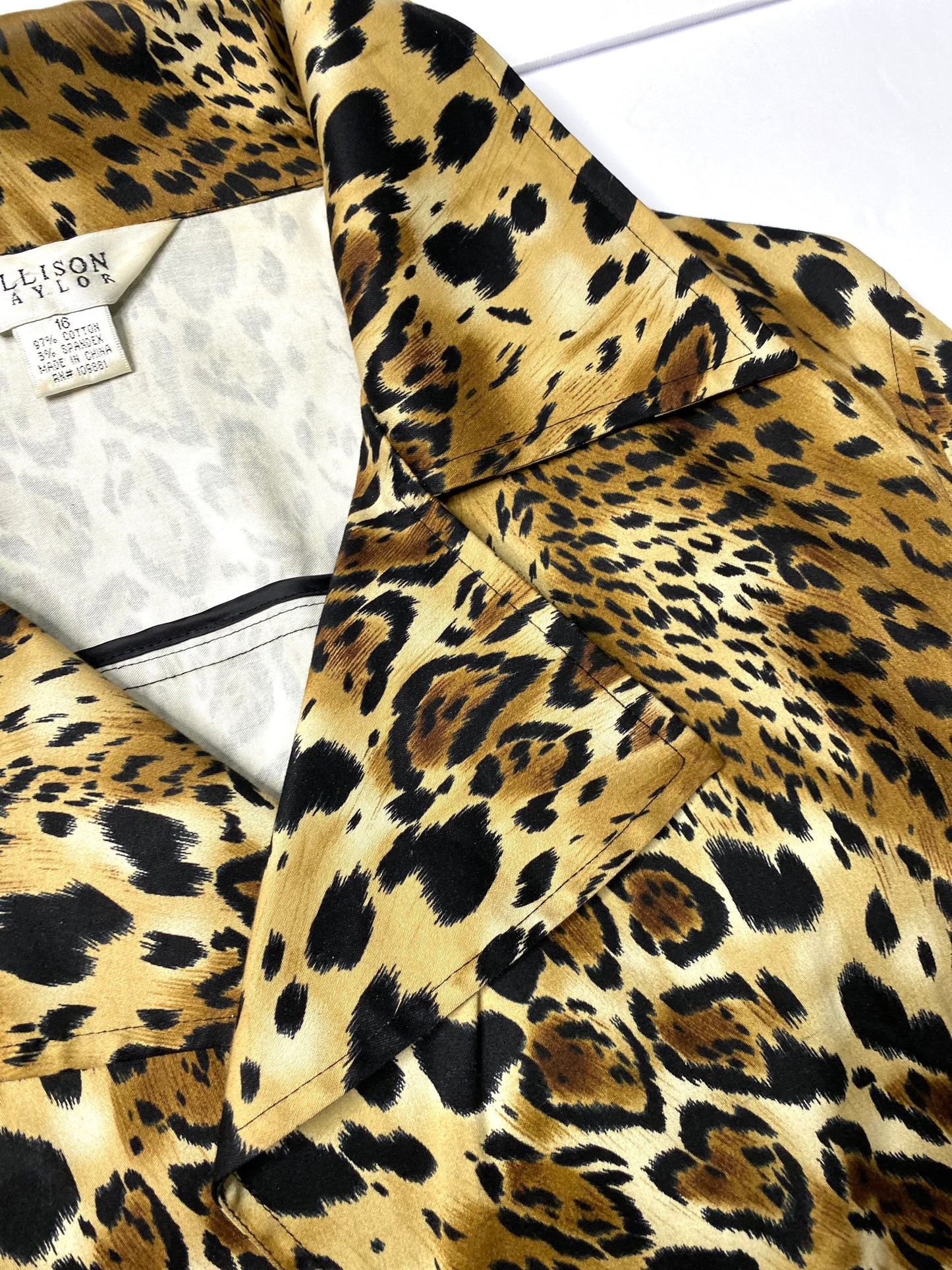 Allison Taylor Animal Print Overcoat