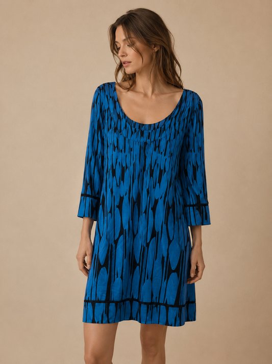 Diane von Furstenberg Aggie Freedom Trail Silk Knit Sheath Mini Dress Size 4