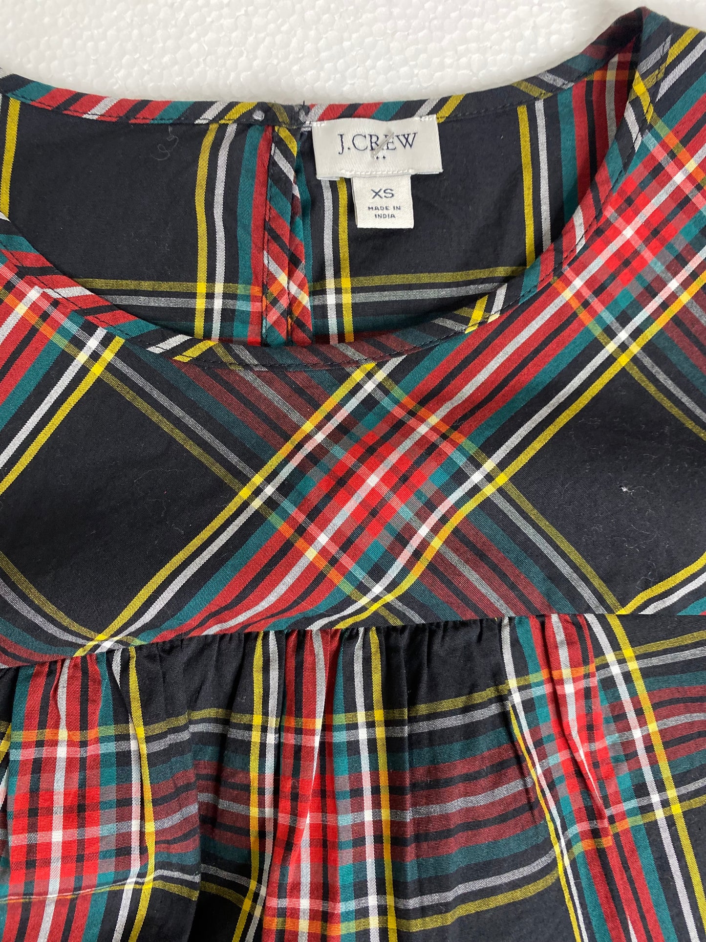 J.Crew Tartan Long Sleeve Plaid Top – Size XS