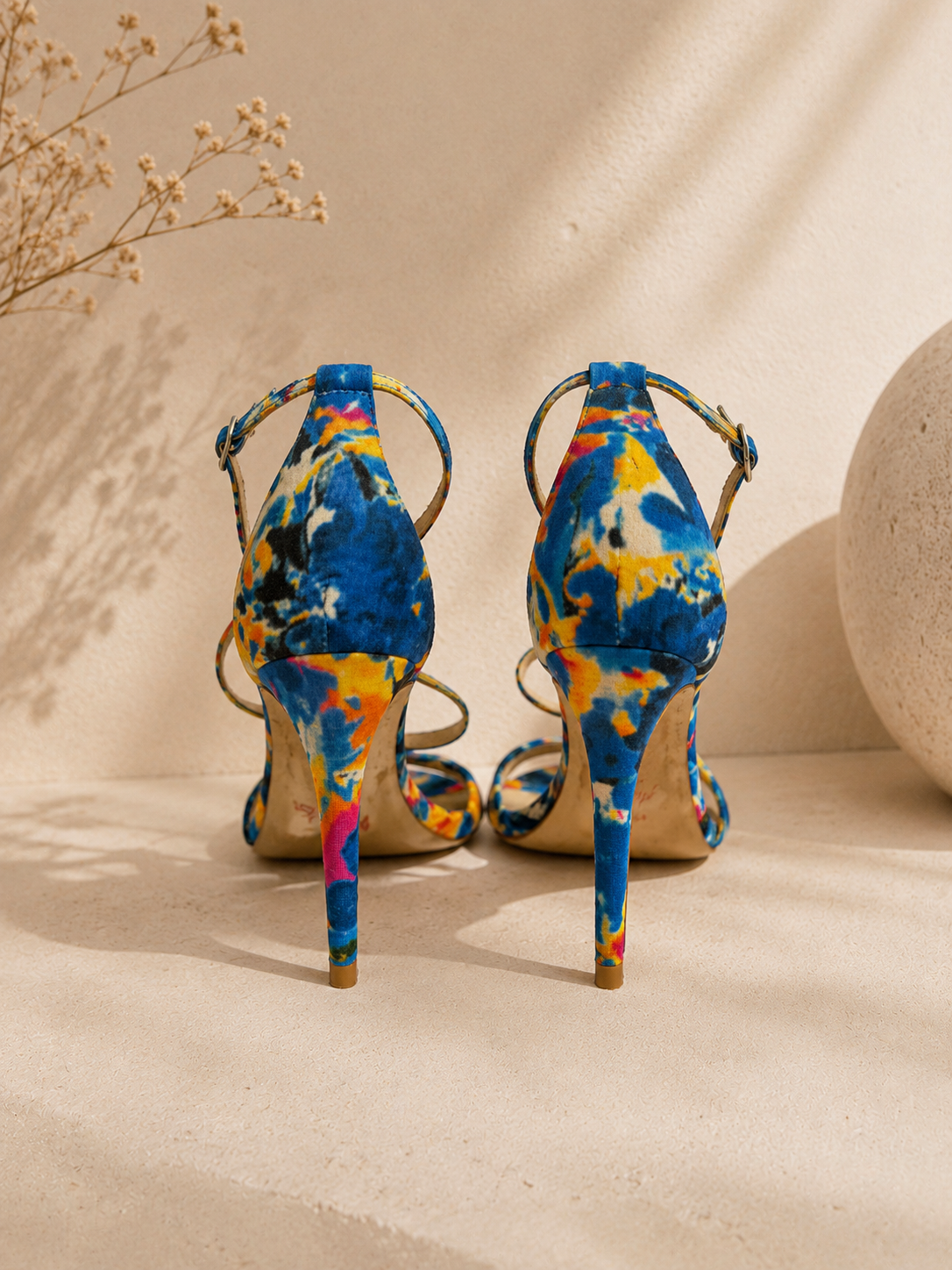 Steve Madden Feliz Multi-color Floral Stiletto Heels Size 8.5