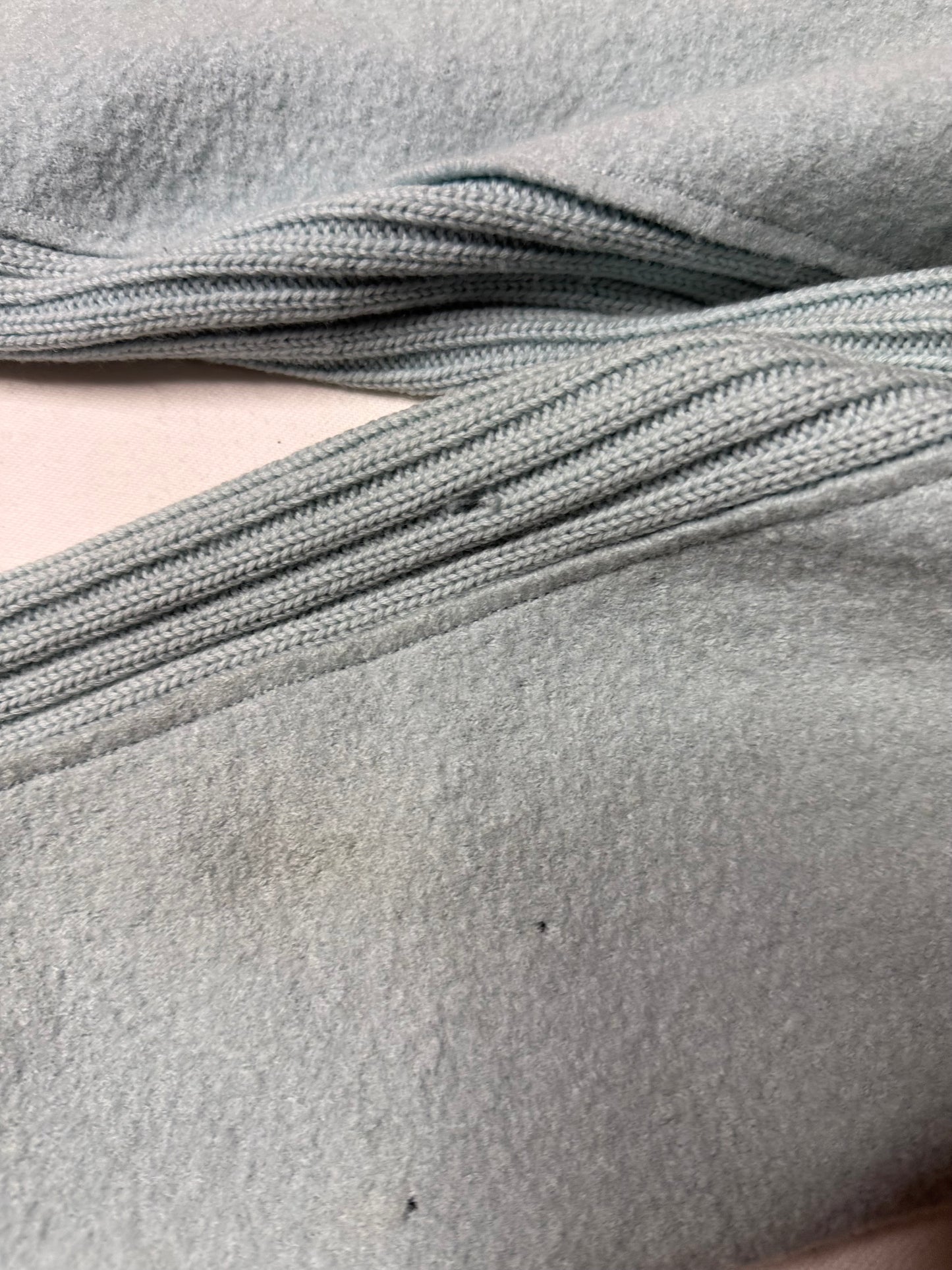 Eileen Fisher 100% Wool Bouclé Jacket Light Blue Size Large