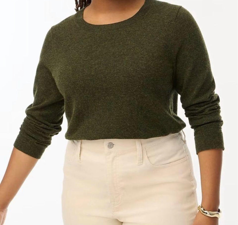 J.Crew Teddy Sweater in Pale Spinach – Size Medium