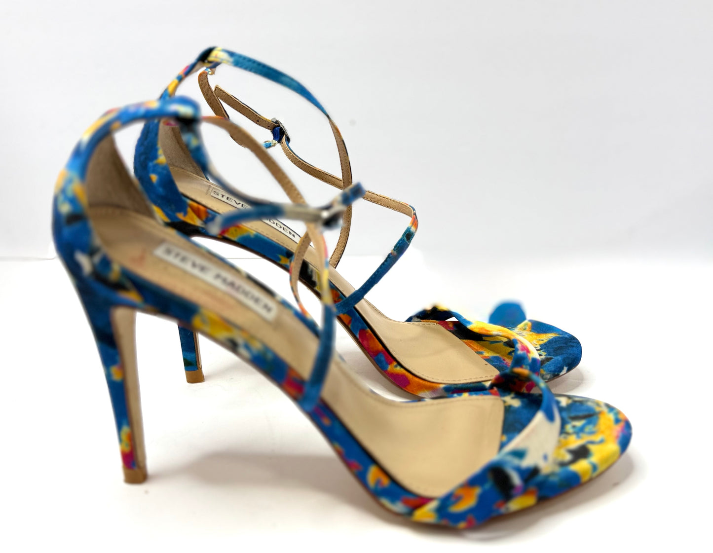 Steve Madden Feliz Multi-color Floral Stiletto Heels Size 8.5