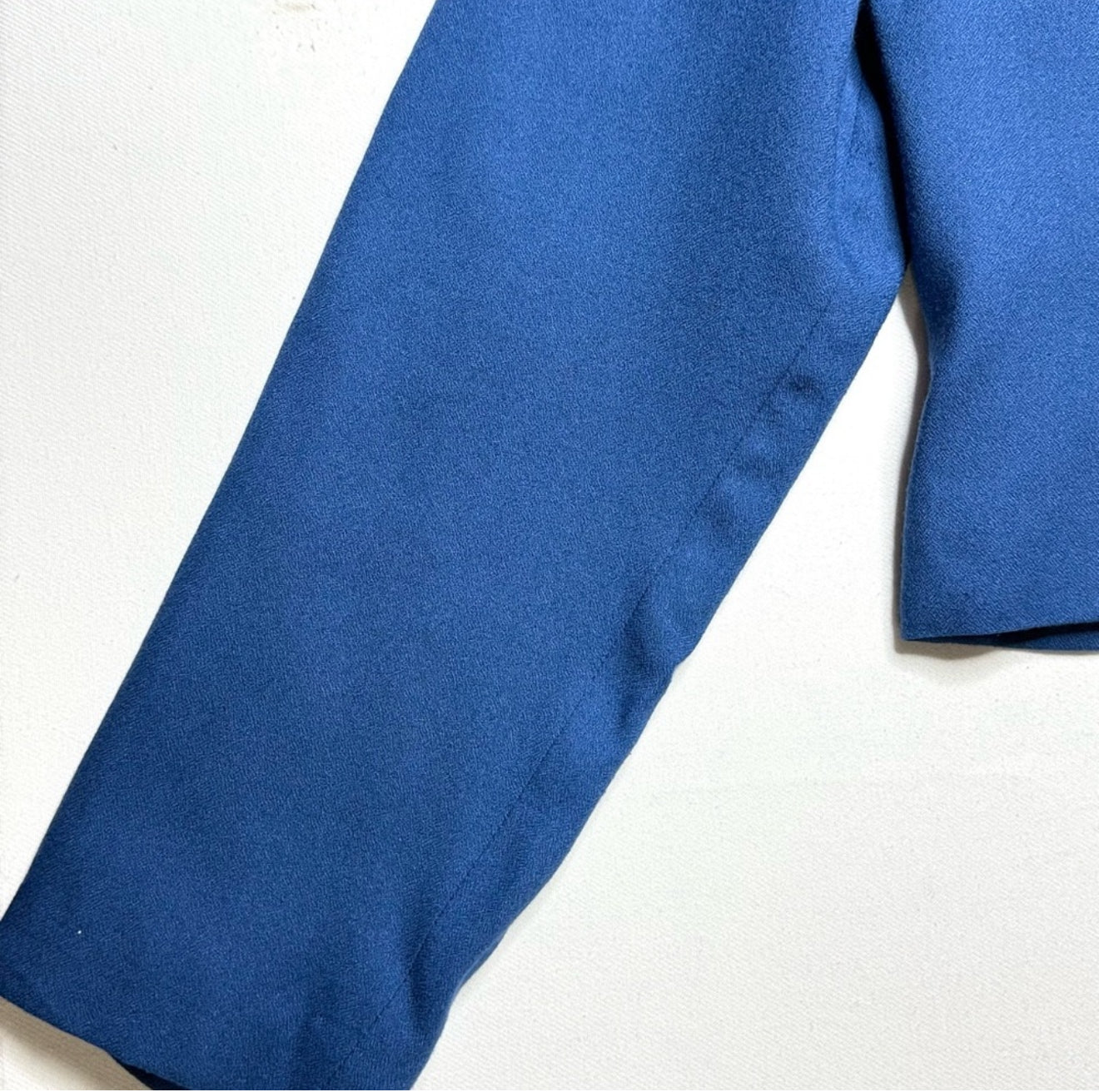 Vintage Susan Bristol Cropped Blue Double Breasted  Blazer Size