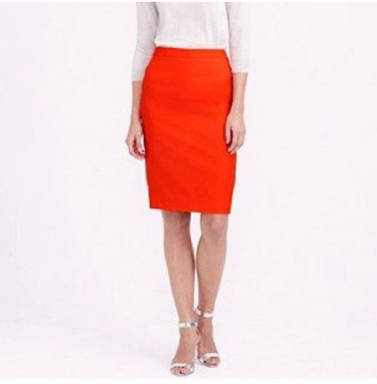 J. Crew Yellow No.2 Pencil Skirt Sz 4 Double Surge Wool Academia Prep