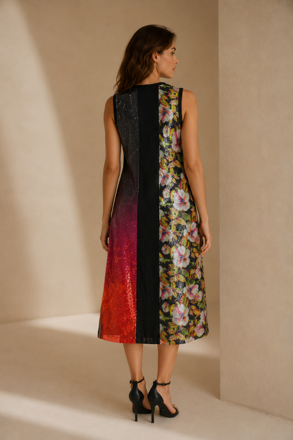 Clover Canyon Sequin Sleeveless Maxi Dress Size 6 NWT
