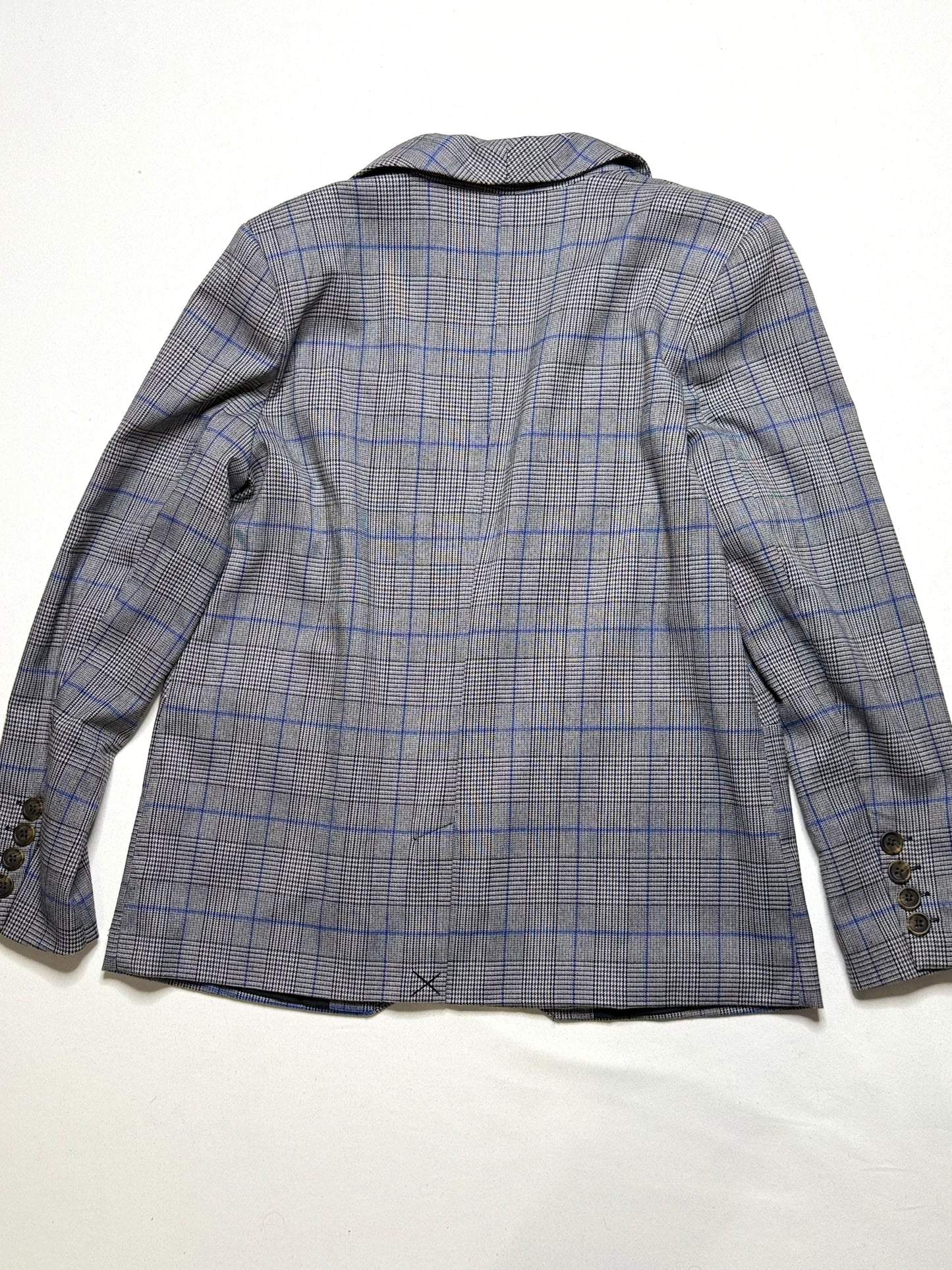 POPSUGAR Longline Check Print Blazer Size Large