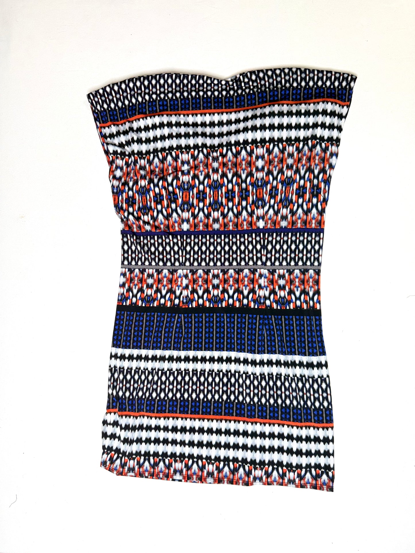 Laundry by Shelli Segal Multi-Color Print Cap Sleeve V-Neck Shift Dress Size XS