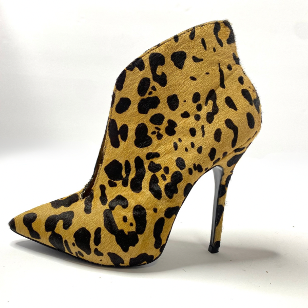 Steve Madden Animal Print Fur Stiletto Ankle Boots – Size 7.5