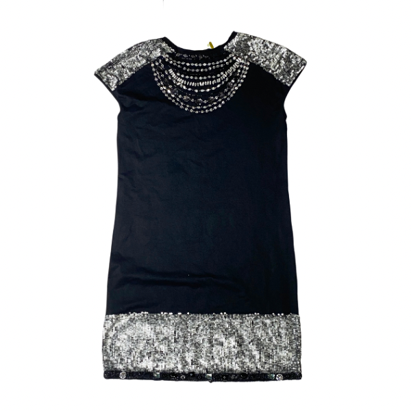 Nicole Miller Sequin & Beaded Sheath Dress Size 2