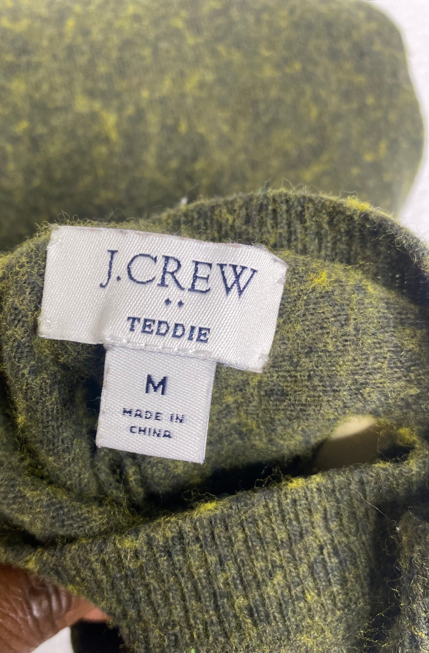 J.Crew Teddy Sweater in Pale Spinach – Size Medium