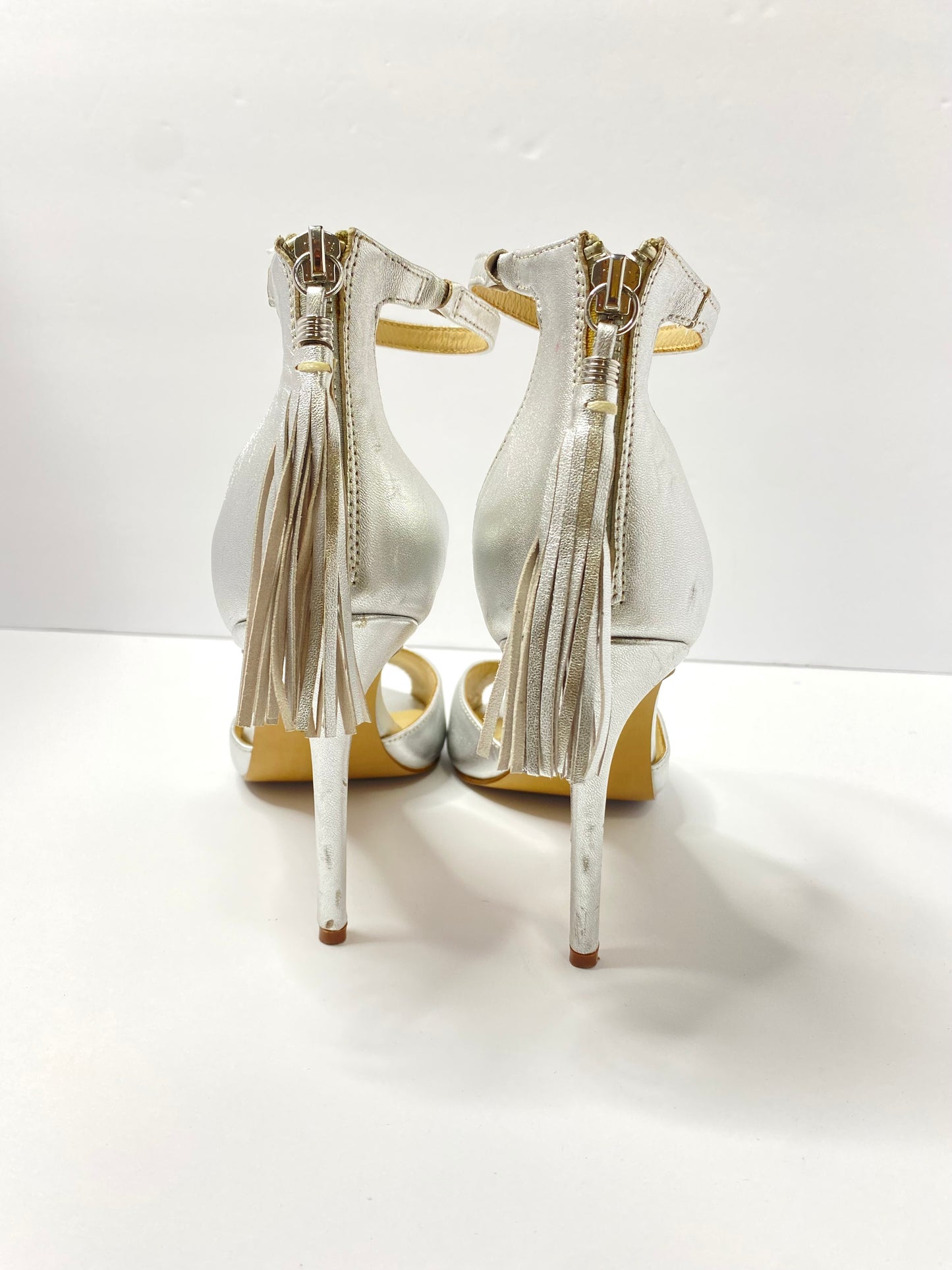 Botkier Anna Elegant Silver High Heel Sandals