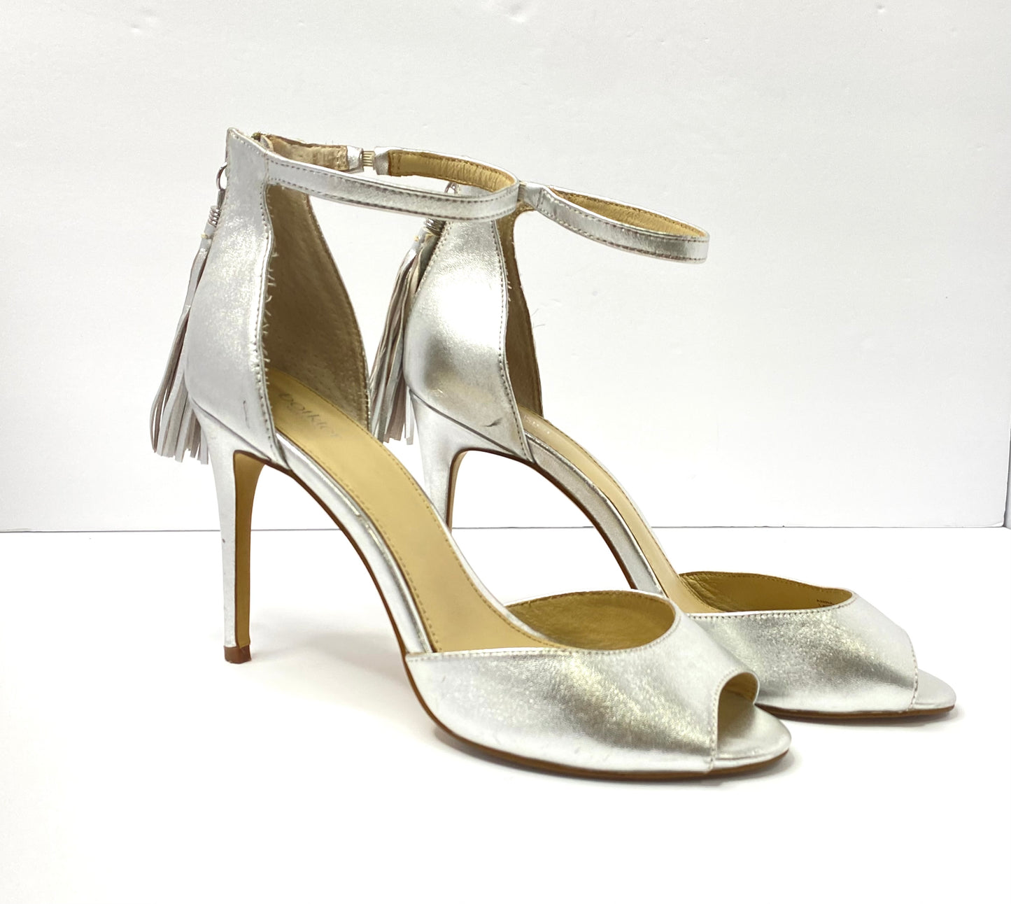 Botkier Anna Elegant Silver High Heel Sandals