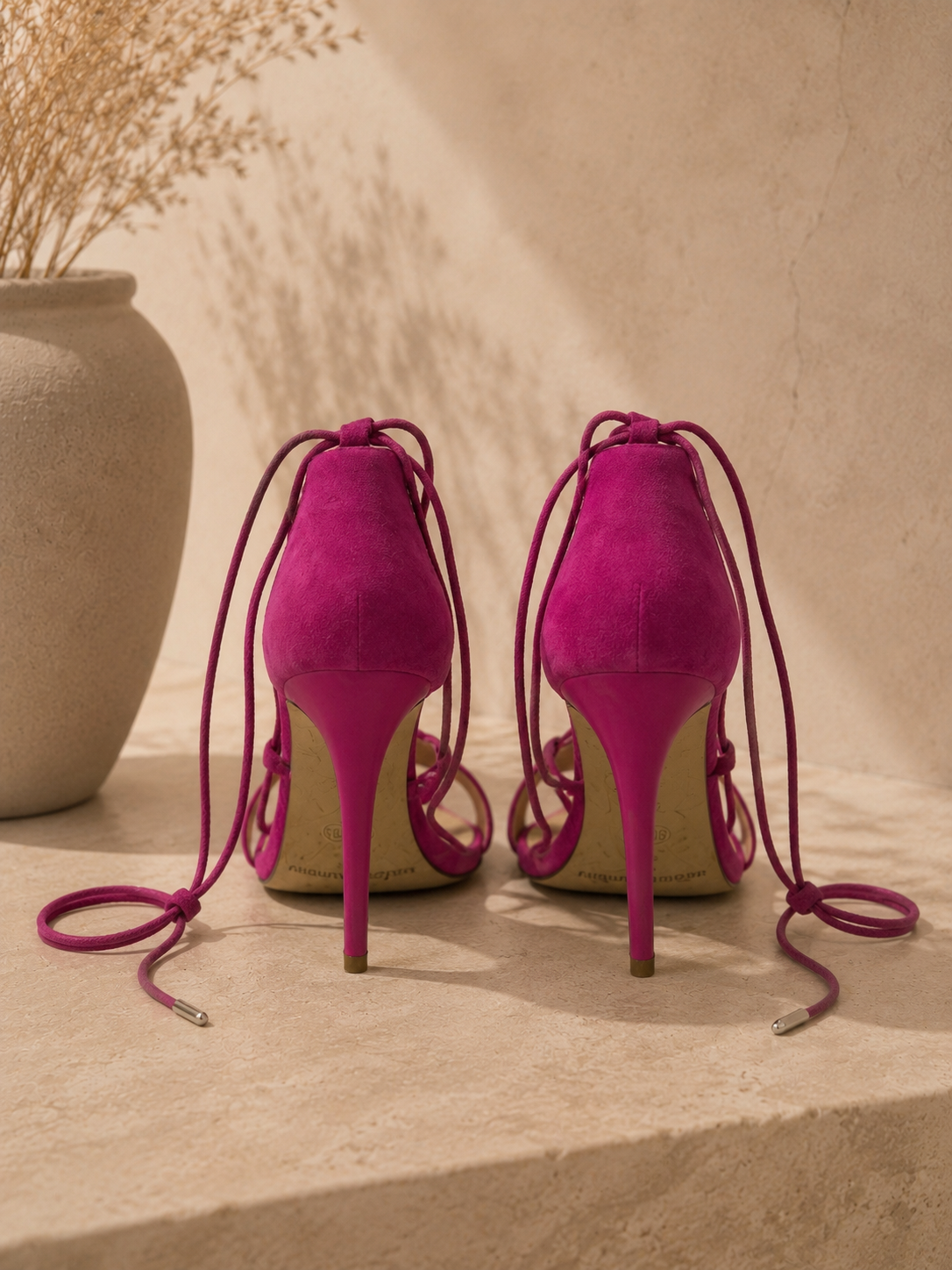 Chinese Laundry Fuchsia Strappy Heels Size 7